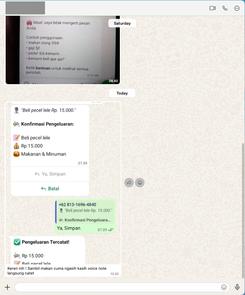 Testimoni WhatsApp Exflo Voice Note